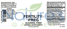 Load image into Gallery viewer, FERTILITY-PREG (Alcohol Free) - 2 oz Liquid Herbal Formula

