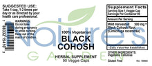 Load image into Gallery viewer, Black Cohosh - 90 Veggie Caps with 500mg Wild Black Cohosh Root
