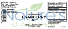 Load image into Gallery viewer, Cranberry - 90 Veggie Caps with 37:1 Cranberry Concentrate Extract
