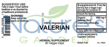 Load image into Gallery viewer, Valerian - 90 Veggie Caps with 1000mg Organic Valerian Root Powder
