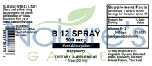 Load image into Gallery viewer, Vitamin B12 Spray 500 Mcg/Spray 1 oz
