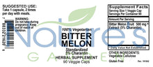Load image into Gallery viewer, Bitter Melon - 90 Veggie Caps with 500mg Bitter Melon Extract
