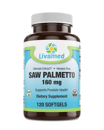 Livamed - Saw Palmetto 160 mg Softgels 120 Count - Livamed Vitamins
