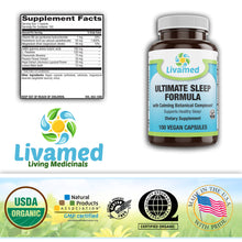Load image into Gallery viewer, Ultimate Sleep Formula Veg Caps 100 Count
