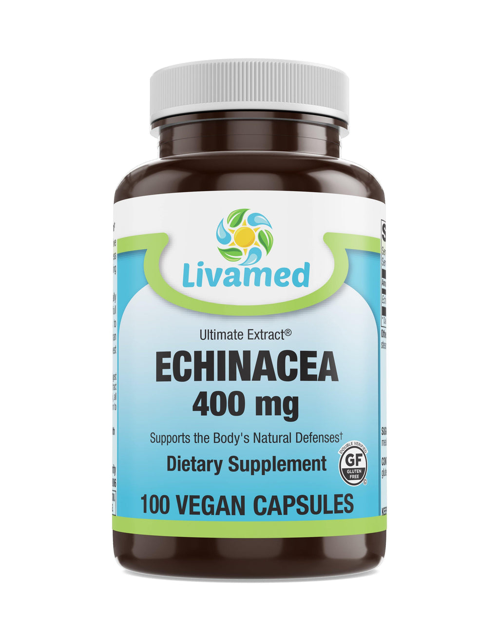 Livamed - Echinacea  400 mg Veg Caps 100 Count - Livamed Vitamins