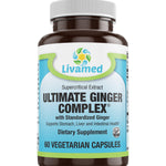 Livamed - Ultimate Ginger Complex® with Standardized Ginger Veg Caps 60 Count - Livamed Vitamins