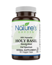 Load image into Gallery viewer, Holy Basil - 60 Veggie Caps with 450mg Organic Holy Basil Tulsi &amp; Holy Basil Extract from India
