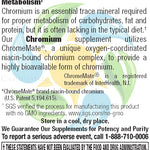 Chromium Picolinate 200 mcg (ChromeMate® GTF) Veg Tabs 120 Count