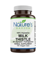 Load image into Gallery viewer, Milk Thistle - 180 Veggie Caps with Organic Milk Thistles and Potent Silymarin Extract
