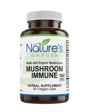 Load image into Gallery viewer, Mushroom Immune (Certified Organic) - 90 Veggie Caps with 14 Powerful Mycelium Including Certified Organic Maitake - Reishi - Turkey Tail - Chaga - Cordyceps - Shiitake - Lions Mane
