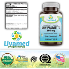 Load image into Gallery viewer, Saw Palmetto 120 mg Softgels 120 Count
