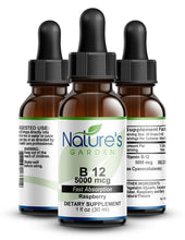 Load image into Gallery viewer, B12 Drops 5000 mcg/ml - 1 oz Liquid Vitamins
