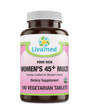 Load image into Gallery viewer, Livamed - Food Rich Women&#39;s 45+ Multi Veg Tabs - Livamed Vitamins
