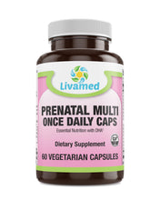 Load image into Gallery viewer, Livamed - Prenatal Once Daily Veg Caps 60 Count - Livamed Vitamins
