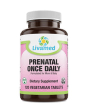 Load image into Gallery viewer, Livamed - Prenatal Once Daily Veg Tabs  120 Count - Livamed Vitamins
