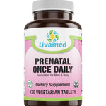 Livamed - Prenatal Once Daily Veg Tabs  120 Count - Livamed Vitamins