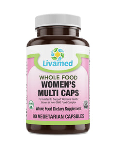 Livamed - Women's Multi Veg Caps - Whole Food Essentials   90 Count - Livamed Vitamins
