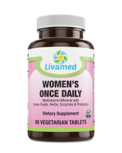 Load image into Gallery viewer, Livamed - Women&#39;s Once Daily Veg Tabs 90 Count - Livamed Vitamins
