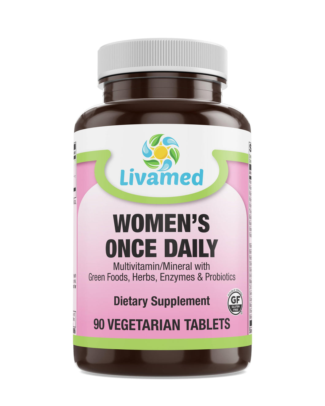 Livamed - Women's Once Daily Veg Tabs 90 Count - Livamed Vitamins